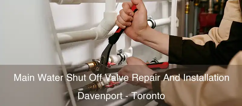  Main Water Shut Off Valve Repair And Installation Davenport - Toronto