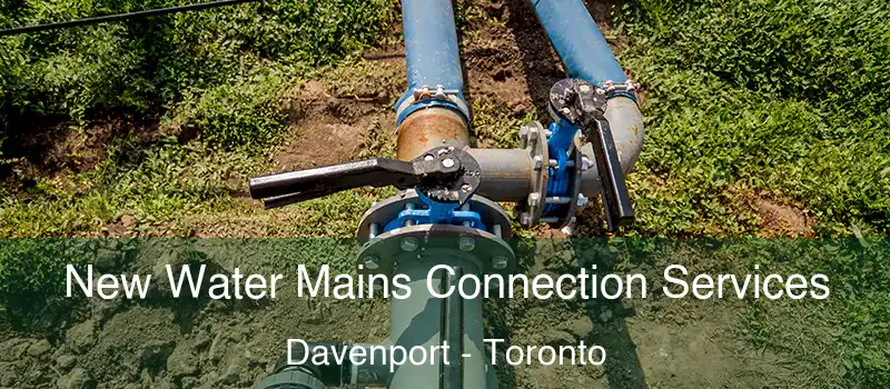  New Water Mains Connection Services Davenport - Toronto